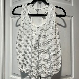 Splendid White Racerback Tank - Size L